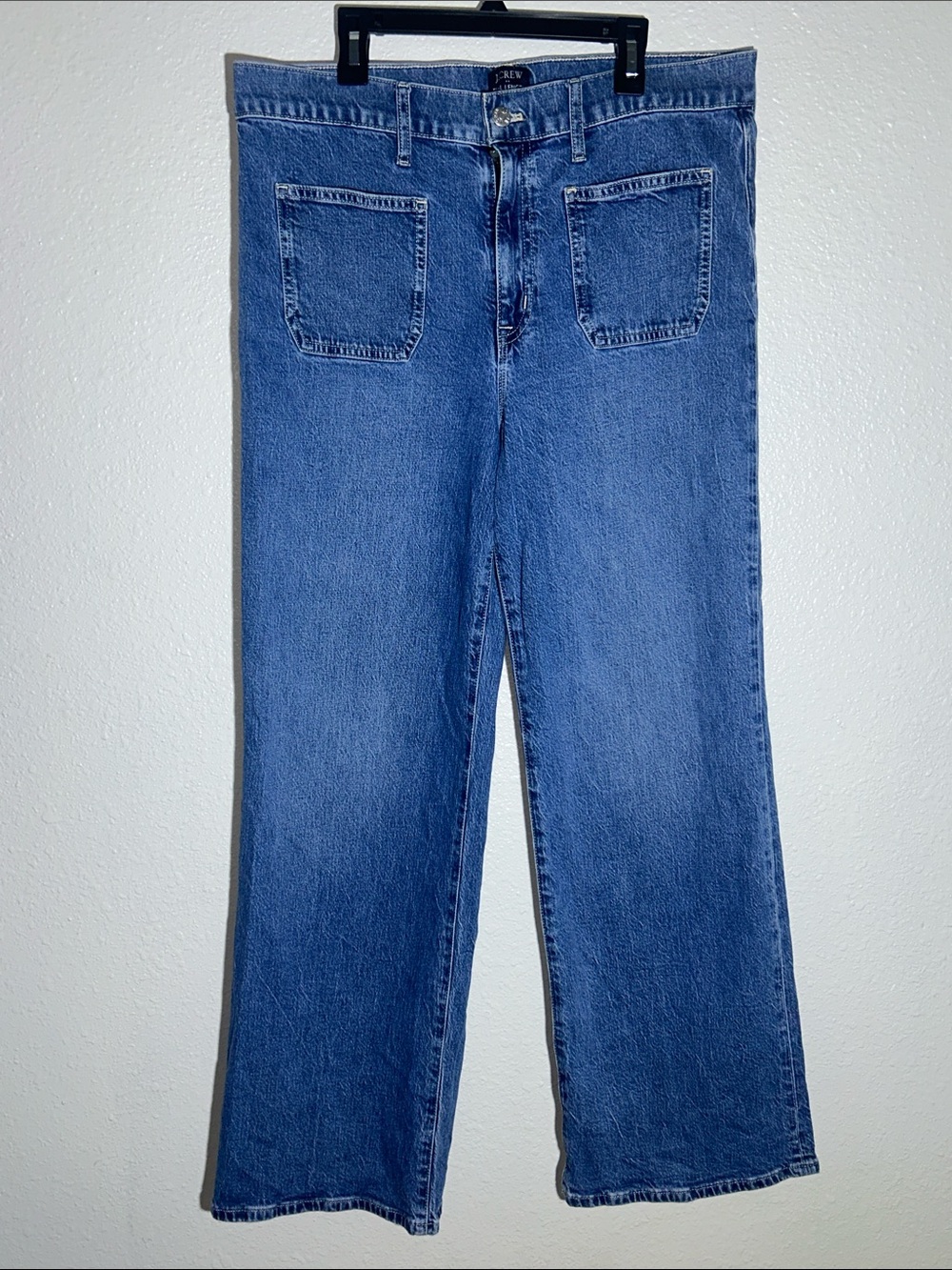 J. Crew Full Length Wide Leg Jeans Sz 30 - Picture 2 of 7